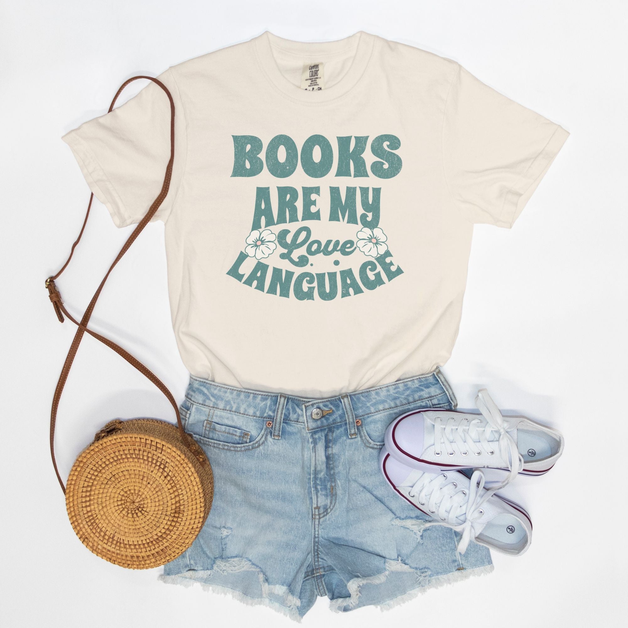 Books Are My Love Language Comfort Colors T-Shirt