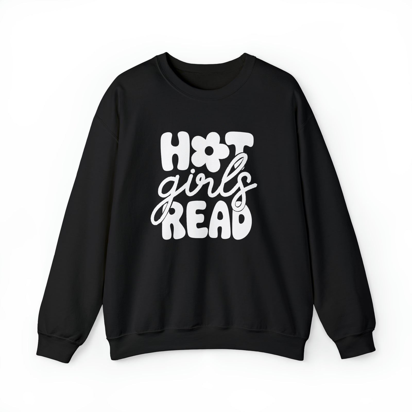 Hot Girls Read Crewneck Sweatshirt