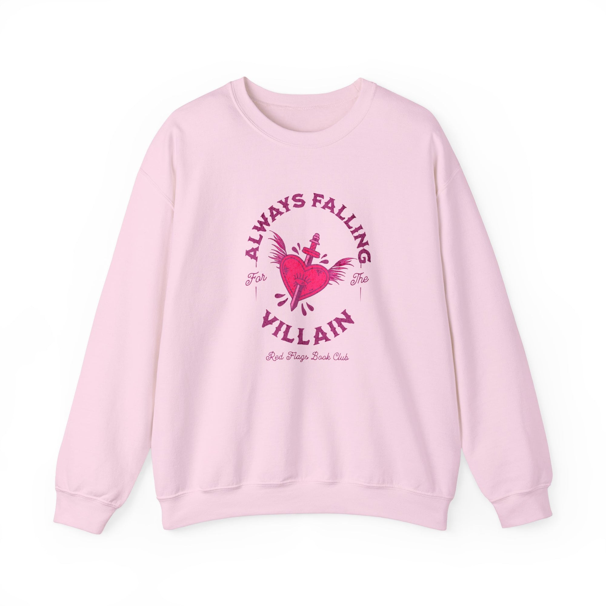 Always Falling For The Villain Comfort Colors Crewneck Sweatshirt