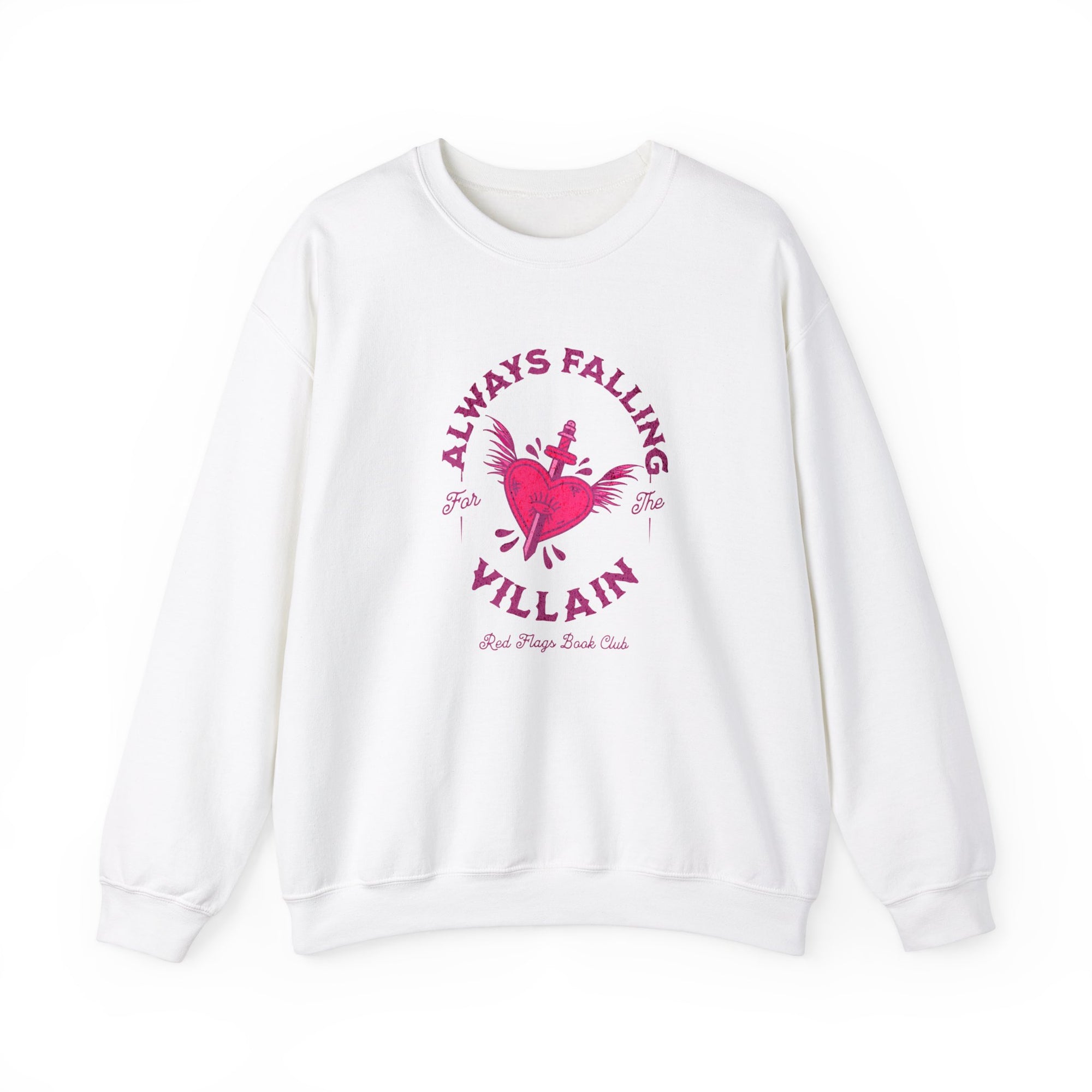 Always Falling For The Villain Comfort Colors Crewneck Sweatshirt