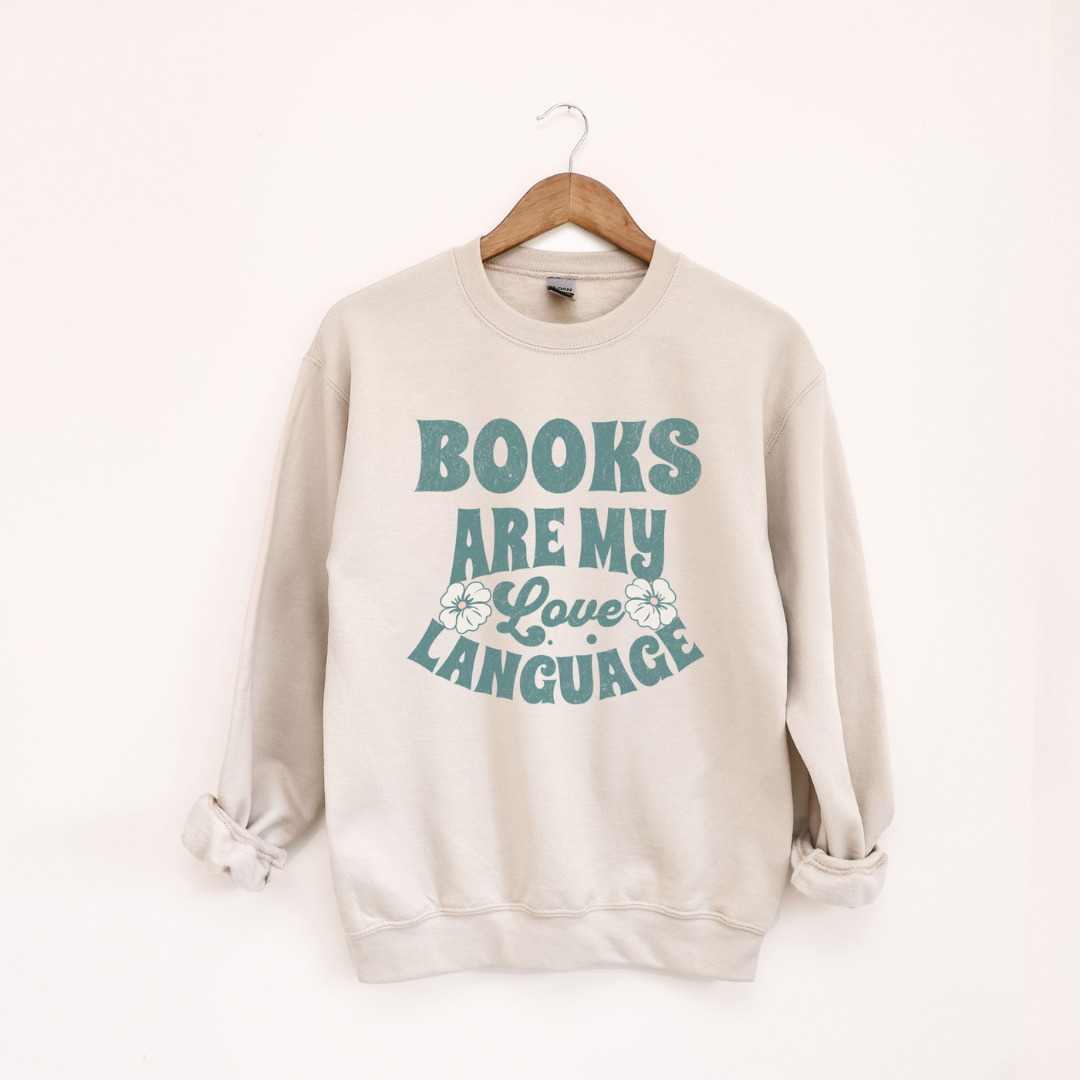 Books Are My Love Language Classic Crewneck Sweatshirt