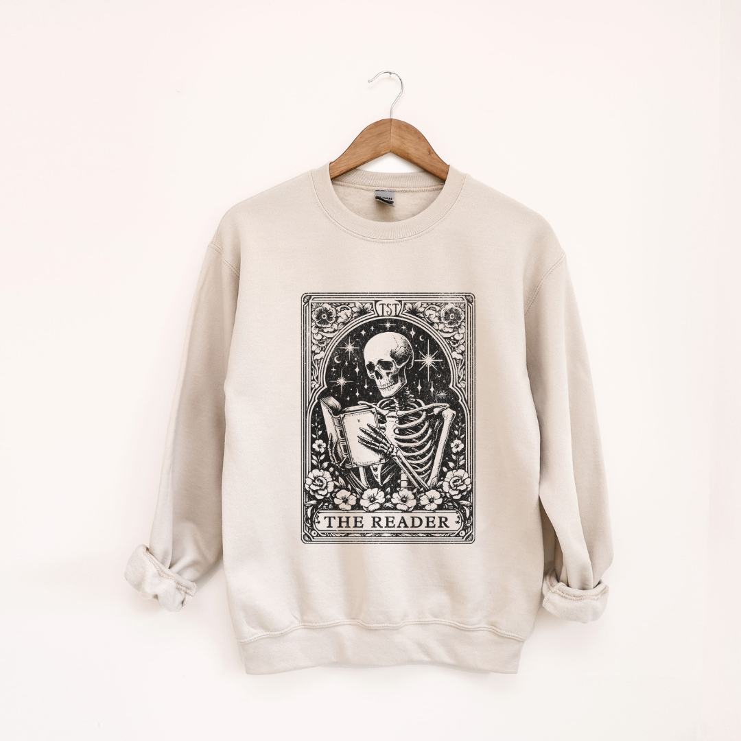 The Reader Tarot Card Crewneck Sweatshirt