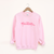 Bookish Crewneck Sweatshirt- Light Pink