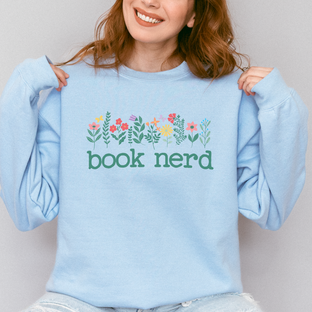 Book Nerd Crewneck Sweatshirt