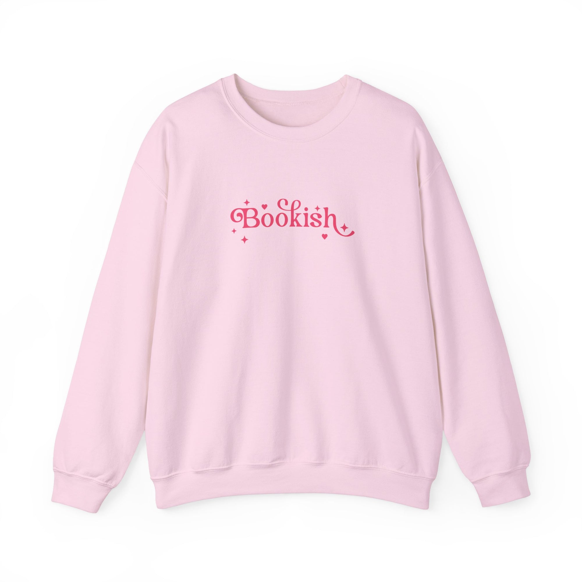 Bookish Crewneck Sweatshirt- Light Pink