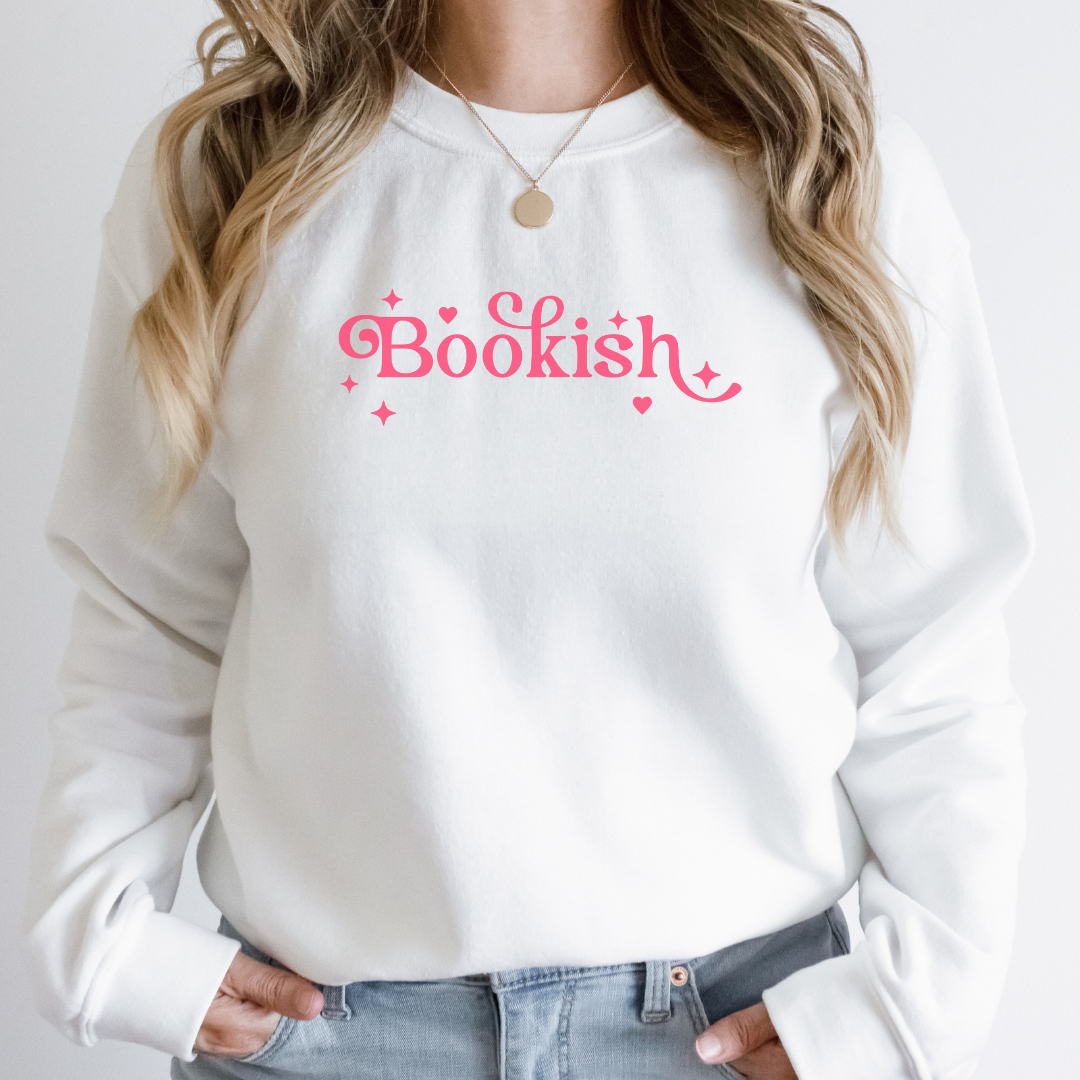 Bookish Crewneck Sweatshirt- white