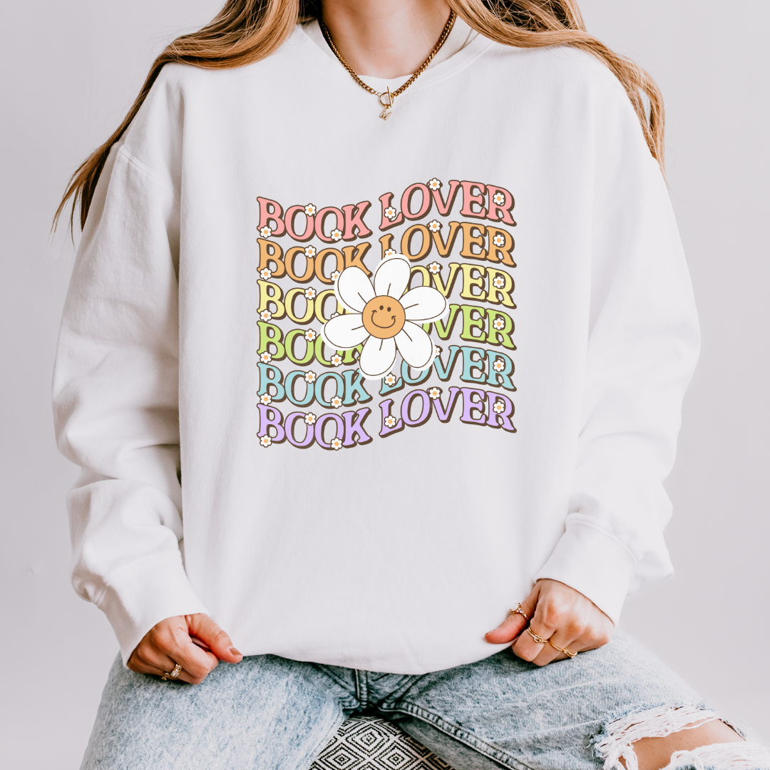 Book Lover Comfort Colors  Crewneck Sweatshirt