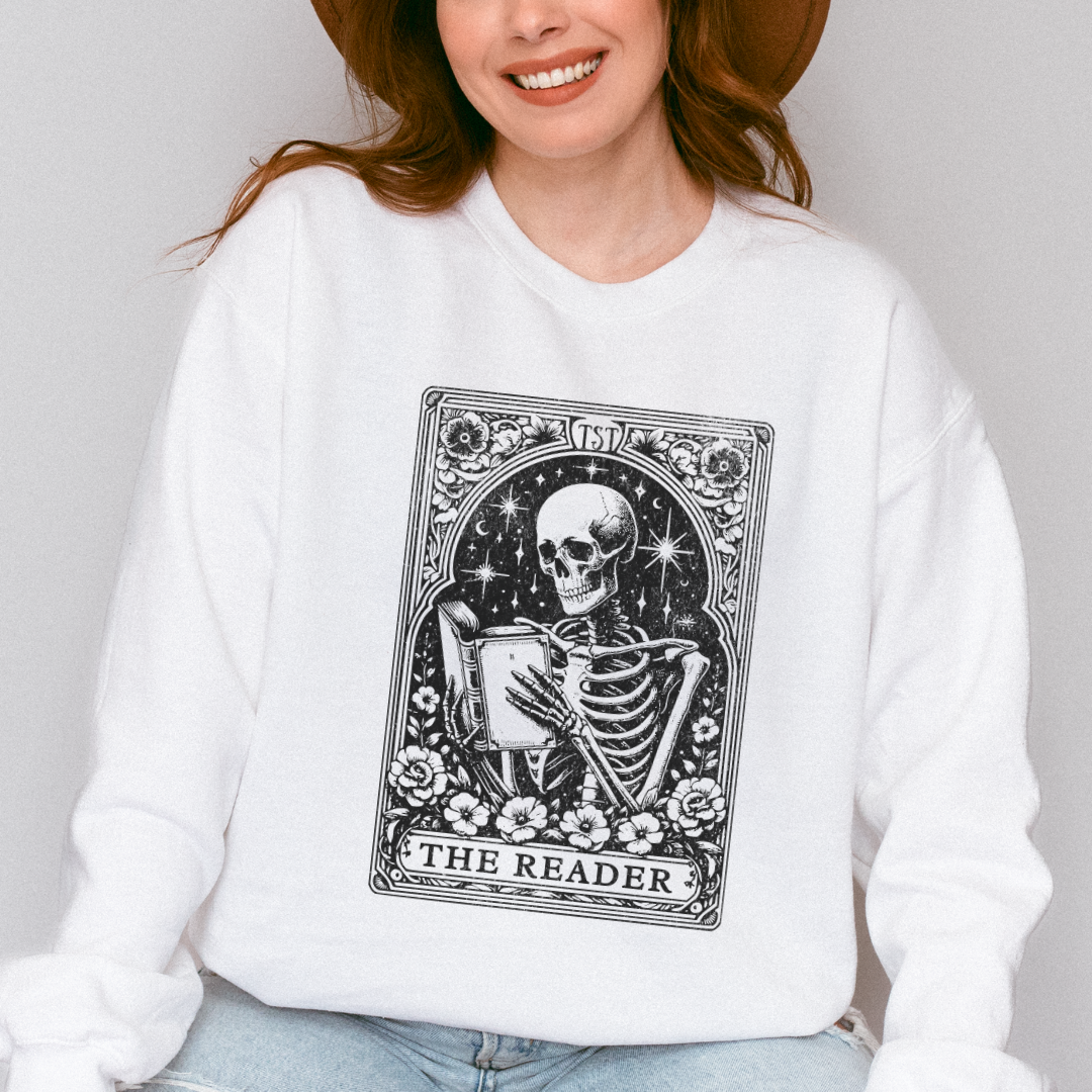 The Reader Tarot Card Crewneck Sweatshirt