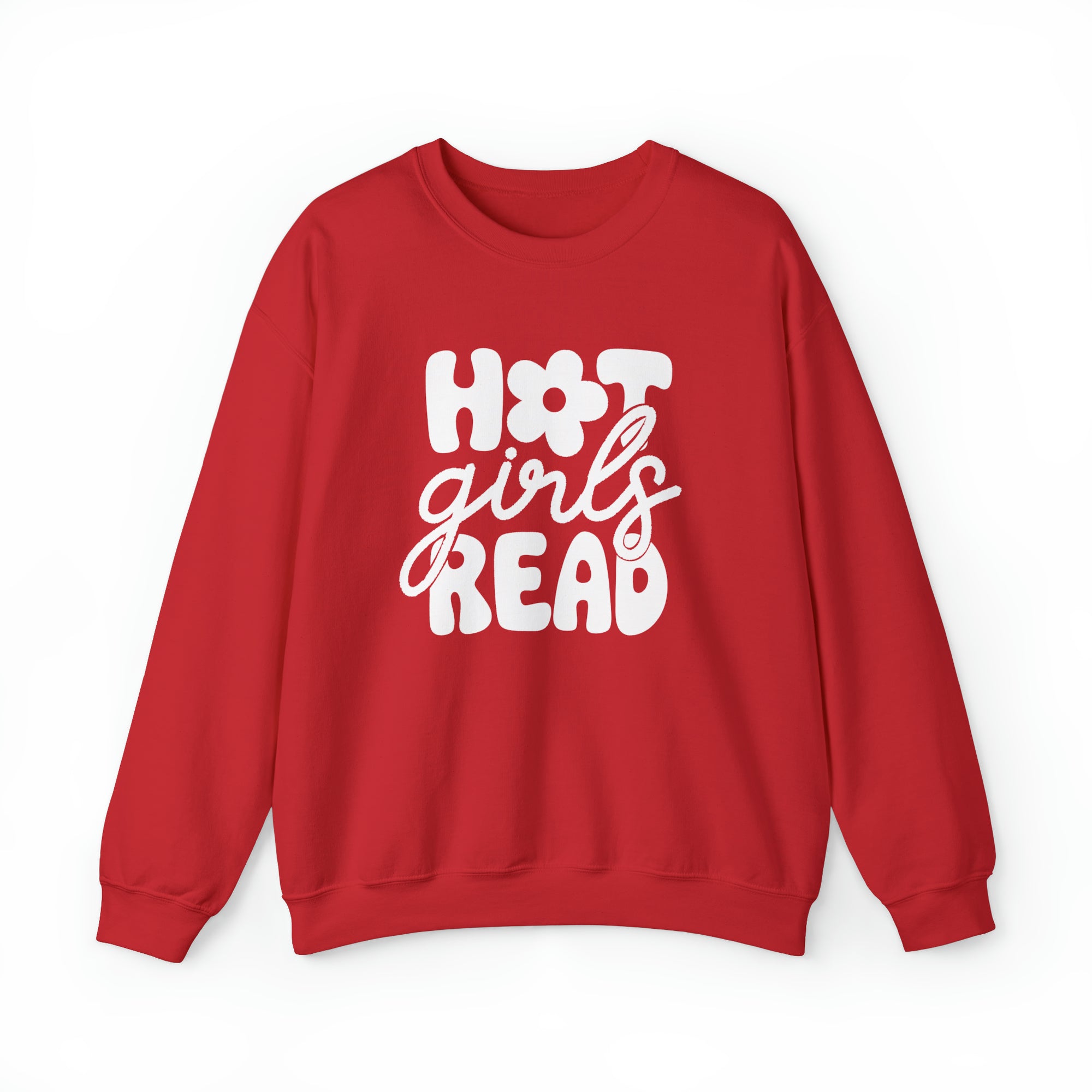 Hot Girls Read Crewneck Sweatshirt