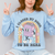 I Closed My Book To Be Here Crewneck Sweatshirt