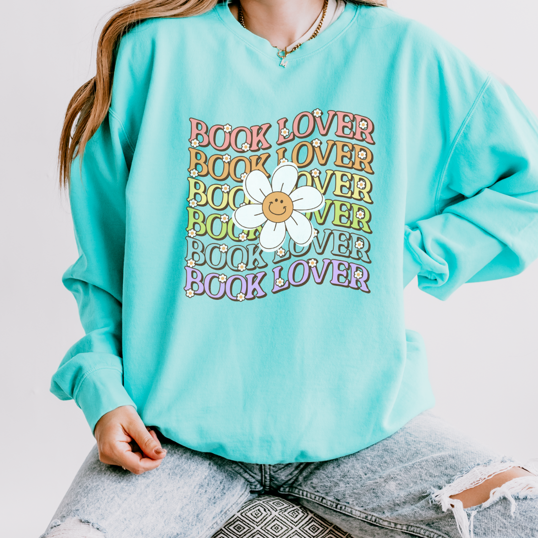 Book Lover Comfort Colors  Crewneck Sweatshirt