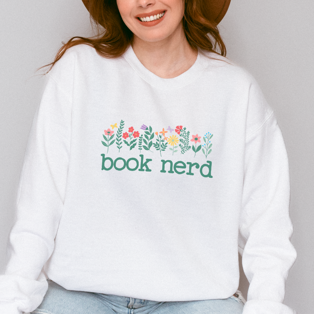 Book Nerd Crewneck Sweatshirt