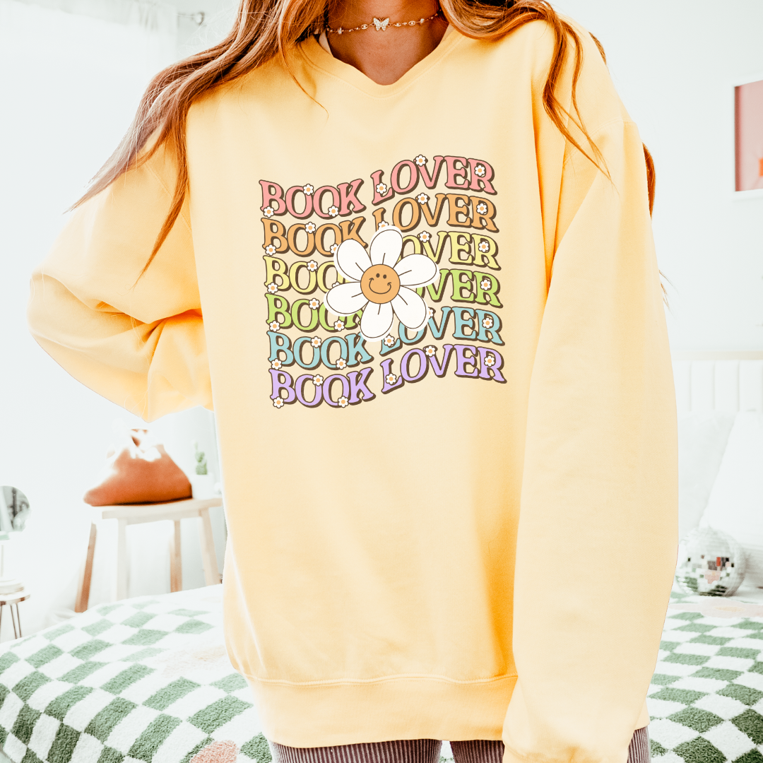 Book Lover Comfort Colors  Crewneck Sweatshirt