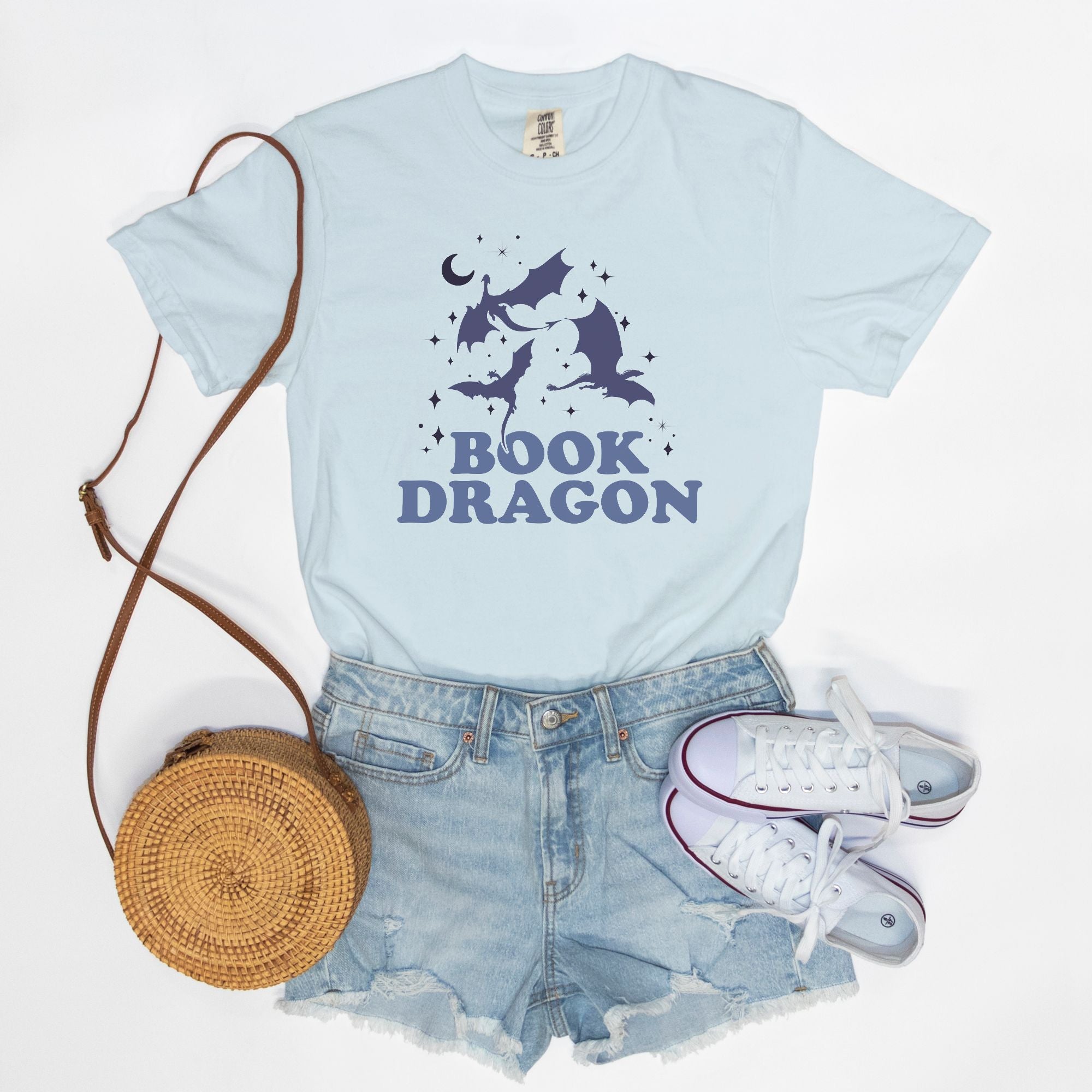 Book Dragon Comfort Colors T-shirt