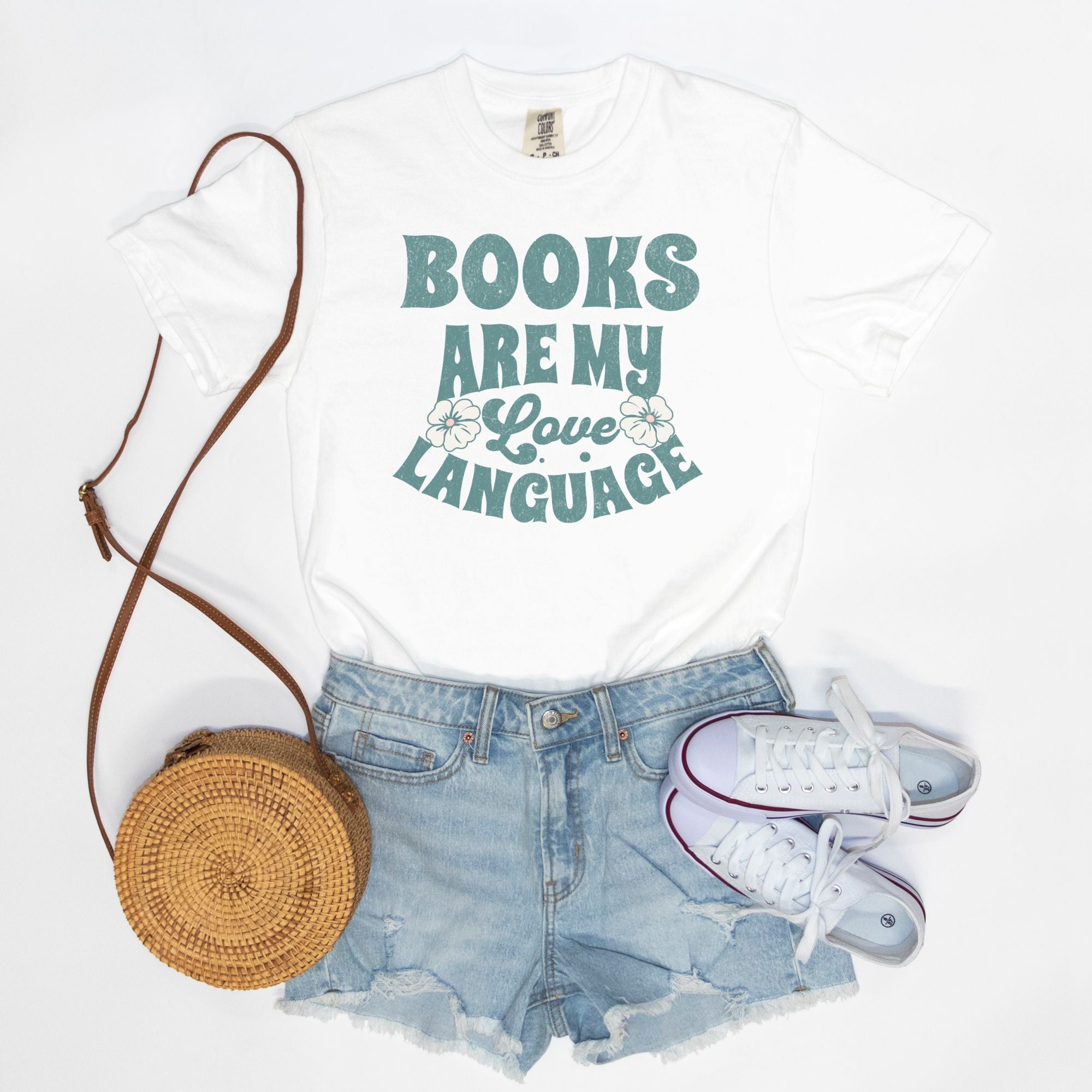 Books Are My Love Language Comfort Colors T-Shirt