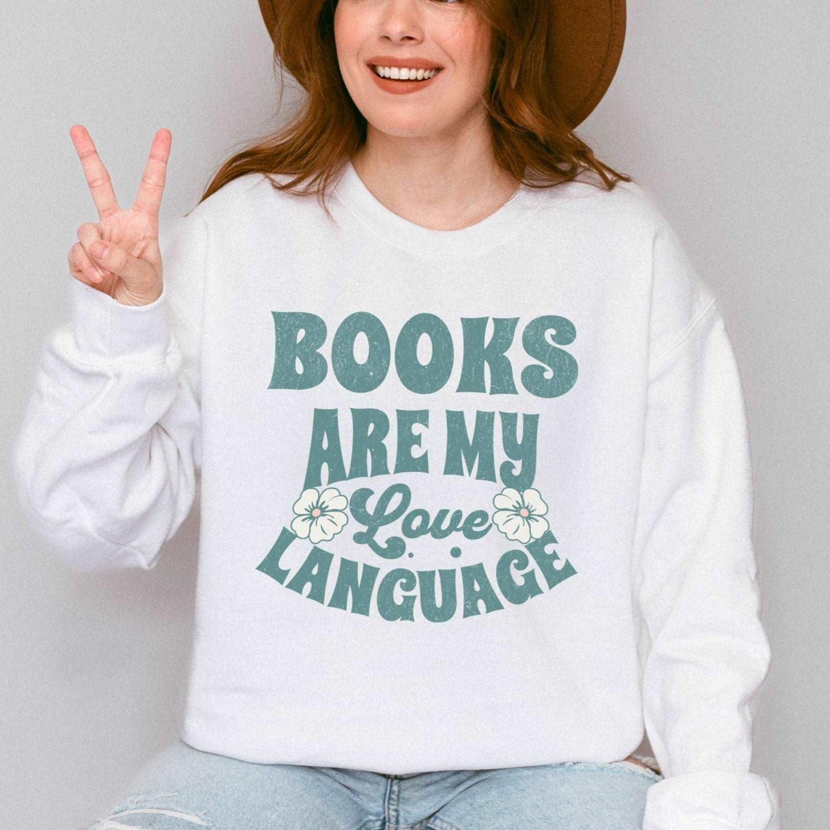 Books Are My Love Language Classic Crewneck Sweatshirt